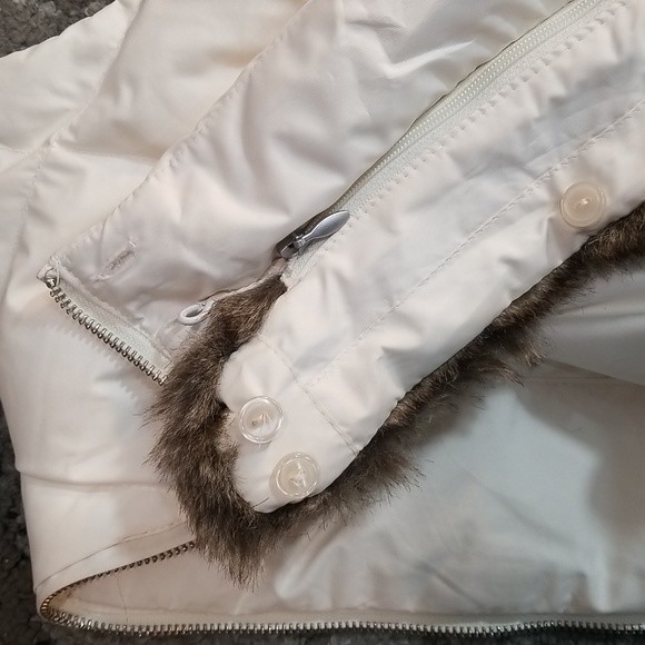 Eddie Bauer goose down womens vest size M winter white beautiful piece! - Picture 14 of 17